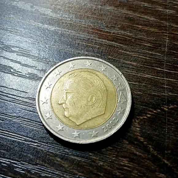 2 sided Euro Coin Belgium 2002 with mint. Authentic antique. - Picture 1 of 2